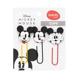 Clips MOLIN Mickey 50mm com 3 Unidades