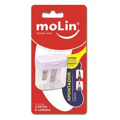 Apontador MOLIN Twin Pastel com 1 Unidade