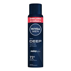 Desodorante NIVEA Deep Aerosol 200ml Embalagem Econômica