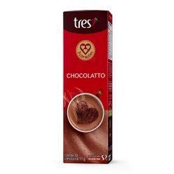 Capsula TRES Chocolate Quente Chocolatto 3 Corações 10 unid