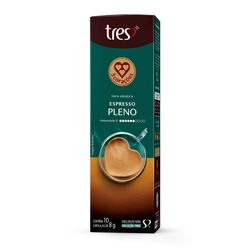 Capsula TRES Café Espresso Pleno 3 Corações 10 unid