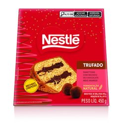 Panettone NESTLÉ Trufado Chocolate Meio Amargo Fermentação Natural 450g