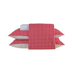 Jogo de Cama King Microfibra Vivhy Vermelho - A\CASA