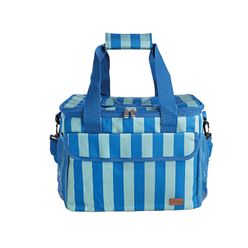 Bolsa Térmica Poliéster 23L Azul e Verde - A\CASA