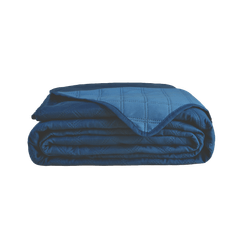 Colcha Queen Microfibra Ultra Azul - A\CASA