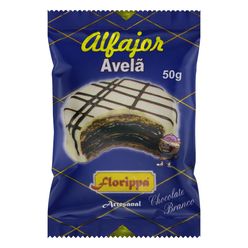 Alfajor FLORIPPA Branco Avelã Pacote 50g