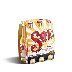 Cerveja Mexicana SOL Premium com 6 Unidades 330ml
