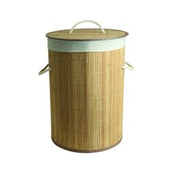 Caixa Redonda Bambu Nature 50cm A\CASA