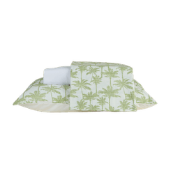 Jogo de Cama Solteiro Microfibra Palm Verde - A\CASA