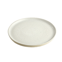 Prato para Lanche ACASA Stoneware Sand 21cm