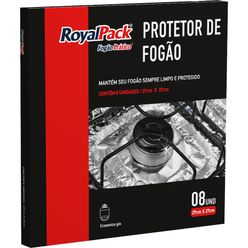 Protetor   Para Fogão Royalpack Com 8 Unidades