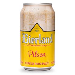 Cerveja BIERLAND Pilsen Puro Malte 350ml