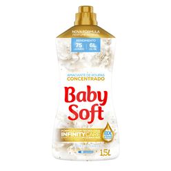 Amaciante de Roupa Concentrado BABY SOFT Pureza e Delicadeza 1.5l