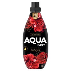 Amaciante de Roupa Concentrado AQUAFAST Premium Sedução 1L