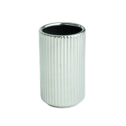 Porta Escova Cerâmica Silver - A\CASA