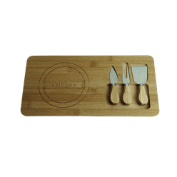 Kit para Queijo A\CASA Bambu 38x18cm com 4 Peças