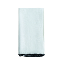 Guardanapo 45x45 Algodão Branco e Cinza - A\CASA