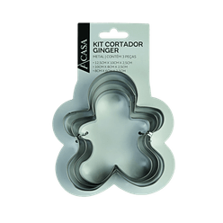 Kit de Cortador Ginge Magic Metal com 3 Peças - A\CASA