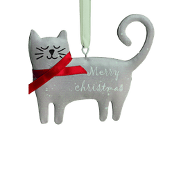 Enfeite Joy Metal Gato 10x14cm - A\CASA