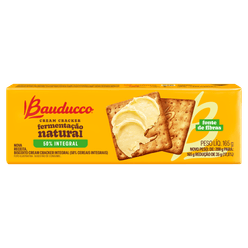 Biscoito BAUDUCCO Cream Cracker Fermentação Natural 50% Integral 165g