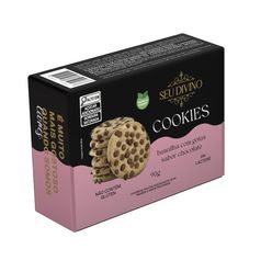 Cookies SEU DIVINO Baunilha com Gotas de Chocolate Zero Glúten e Lactose 90g