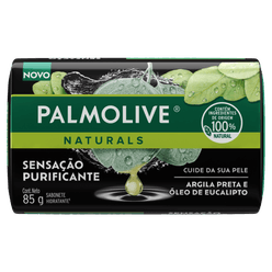 Sabonete PALMOLIVE Naturals Argila Preta e Óleo de Eucalipto 85g