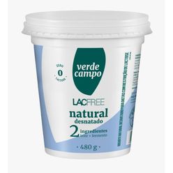 Iogurte VERDE CAMPO Lacfree Natural Desnatado Zero Lactose 480g