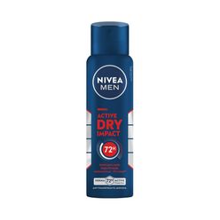 NIVEA MEN Desodorante Antitranspirante Aerossol Active Dry Impact 150ml