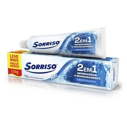 Creme Dental SORRISO 2 em 1 Menta Glacial 120g