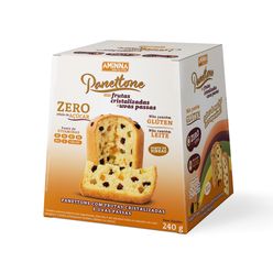 Panettone AMINNA Frutas Cristalizadas e Uva Passas Sem Glúten,Açúcar e Leite 240g