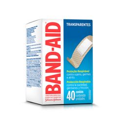 Curativo BAND-AID transparente com 40 unidades