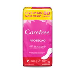 Protetor Diário CAREFREE Todo Dia Com Perfume com 80 Unidades Leve + Pague -