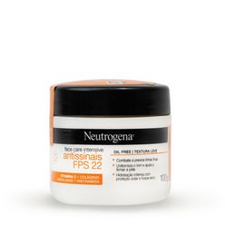 Hidratante Facial Neutrogena Face Care Intensive Antissinais Fps 22 100g