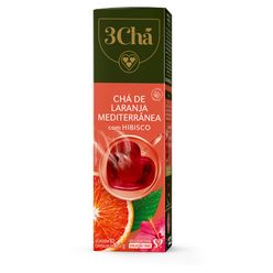 Chá 3CHÁ Laranja Mediterrâneo com Hibisco com 10 Cápsulas 25g