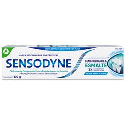 Creme Dental SENSODYNE Sensibilidade & Esmalte Menta Refrescante 100g