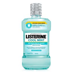 Enxaguante Bucal LISTERINE Cool Mint Hortelã Suave sem Álcool Resfrescância Suave 500ml Leve Mais Pague Menos