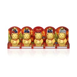 Chocolate Natal LINDT Mini Teddy Bear Ao Leite 5 unidades com 10g cada