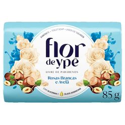 Sabonete Flor De YPÊ Suave - Azul - Rosas Brancas e Avelã 85G - Glicerina e Óleos Essenciais