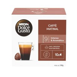 Café em Cápsula NESCAFÉ DOLCE GUSTO Caffe Matinal 10 Cápsulas 80g