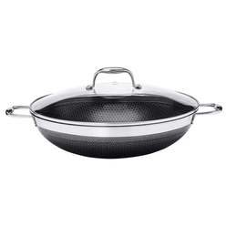 Panela Wok OXFORD Hive Inox 34cm