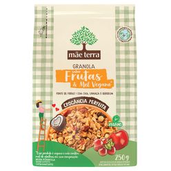 Granola MÃE TERRA Frutas e Mel Sem Adição de Açúcar 250g