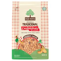 Granola MÃE TERRA Tradicional Castanhas Brasileiras Vegano 800g