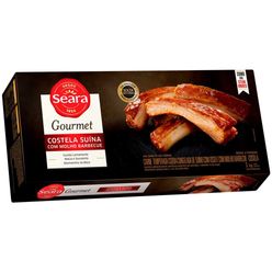 Costela Suína Seara Gourmet Com Molho Barbecue Congelada 1kg