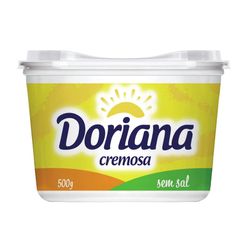 Margarina cremosa sem sal DORIANA 500g