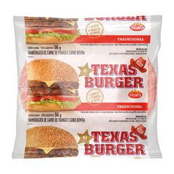 Hambúrguer Misto Seara Texas Burger Com Carne De Aves, Bovina E Suína 56g