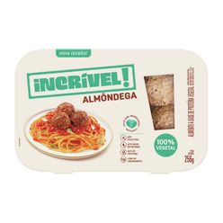 Almôndega INCRÍVEL! 100% Vegetal Congelada 256g