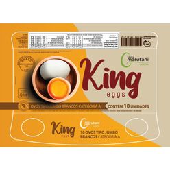 Ovo Branco KING Jumbo com 10 unidades