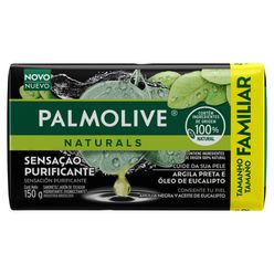 Sabonete PALMOLIVE Naturals Argila Preta e Óleo de Eucalipto 150g Tamanho Familiar