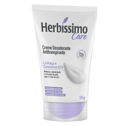 Desodorante HERBÍSSIMO Care Linhaça e Coenzima Q10 Creme 55g