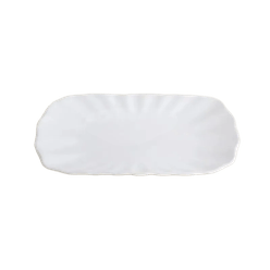 Travessa A\CASA Pétala Porcelana Branco 36x26cm